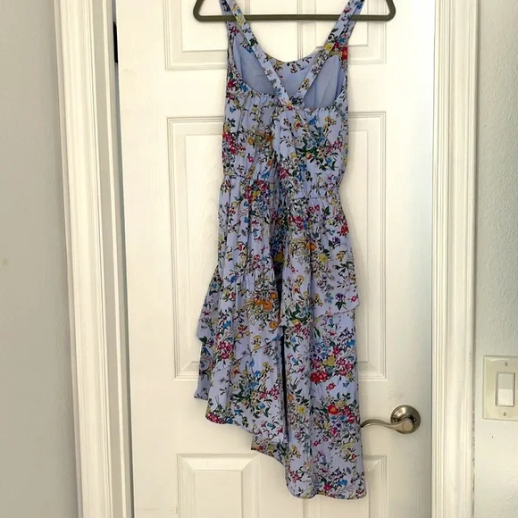 Floral midi dress, asymmetrical. - Picture 3 of 8